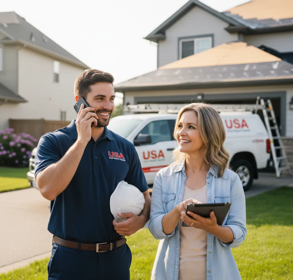 USA Roof Repair Experts customer support in Marston